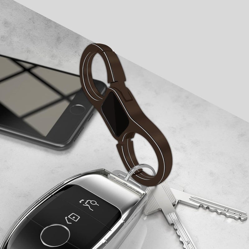 Idakekiy Key Chain Quick Release Spring with 4 Key Rings Heavy Duty Car Keychain Organizer for Men and Women - Image 5